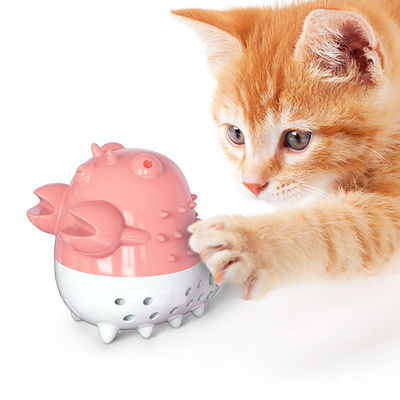 왕새우 고양이 손질 도구 칫솔 씹는 공 개박하 청소 및 소리가있는 치아 장난감