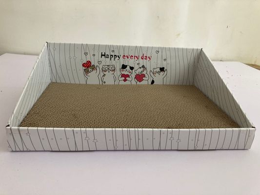 휴식을 취하기를 위한 재상할 수 있는 물결 모양 고양이 마분지 긁는 사람 침대 700g