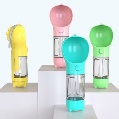 플라스틱 야외 개 여행 물병 300ML