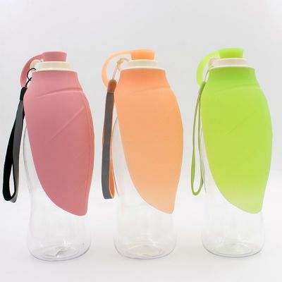 580ml 20OZ 잎 누출 방지 애완 동물 물 디스펜서 병