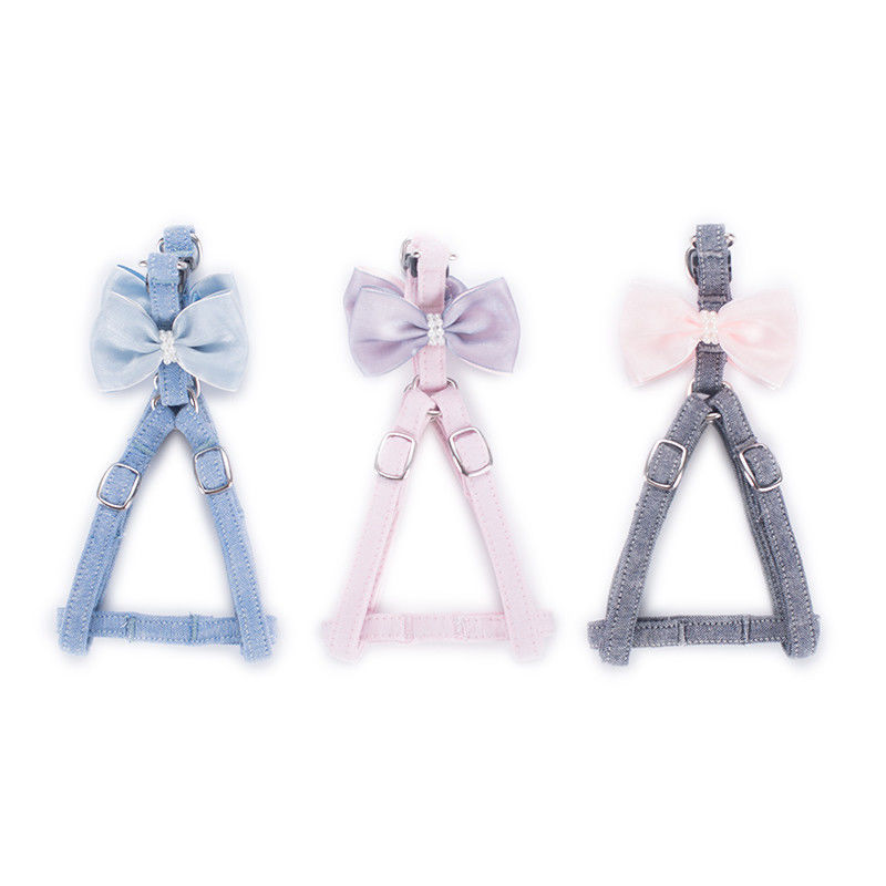 조정가능한 100%년 면 나비 넥타이 소녀 개 고리와 Bowknot로 놓이는 가죽 끈