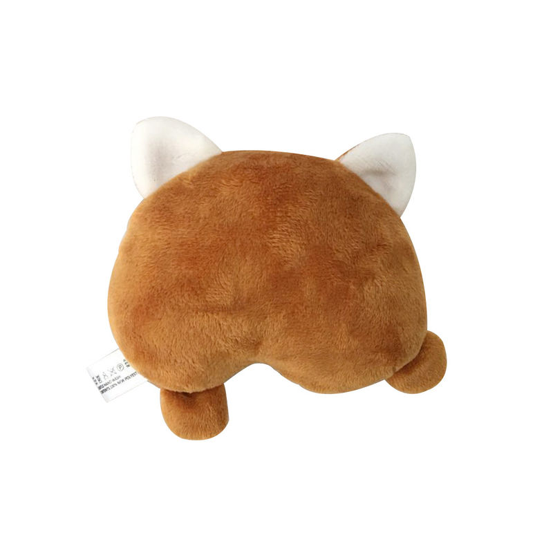 Corgi 엉덩이 모양 개 애완 동물 장난감 부드러운 봉제 개 삐걱 ​​거리는 장난감 37g