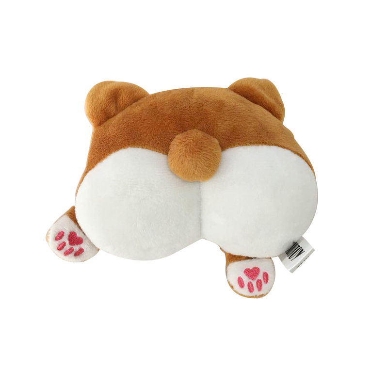Corgi 엉덩이 모양 개 애완 동물 장난감 부드러운 봉제 개 삐걱 ​​거리는 장난감 37g