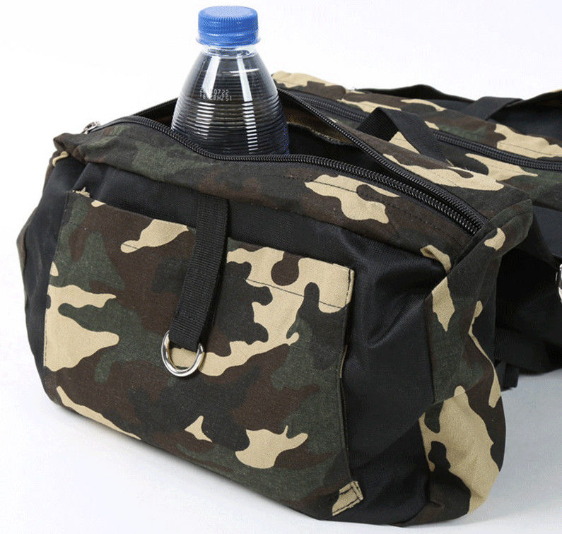 큰 개를 위한 조정가능한 Camo 개 각자 책가방 마구 부대 사냥개 책가방