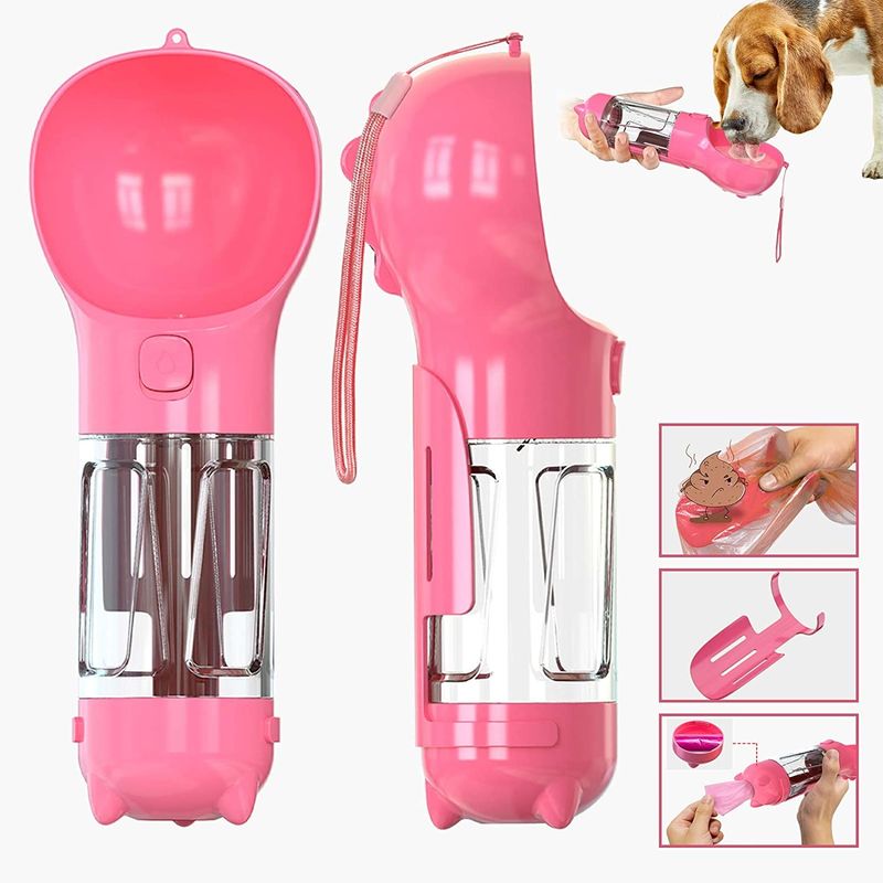 자물쇠 단추를 가진 1개의 개 물병 마시는 그릇 휴대용에 대하여 300ML 여행 2