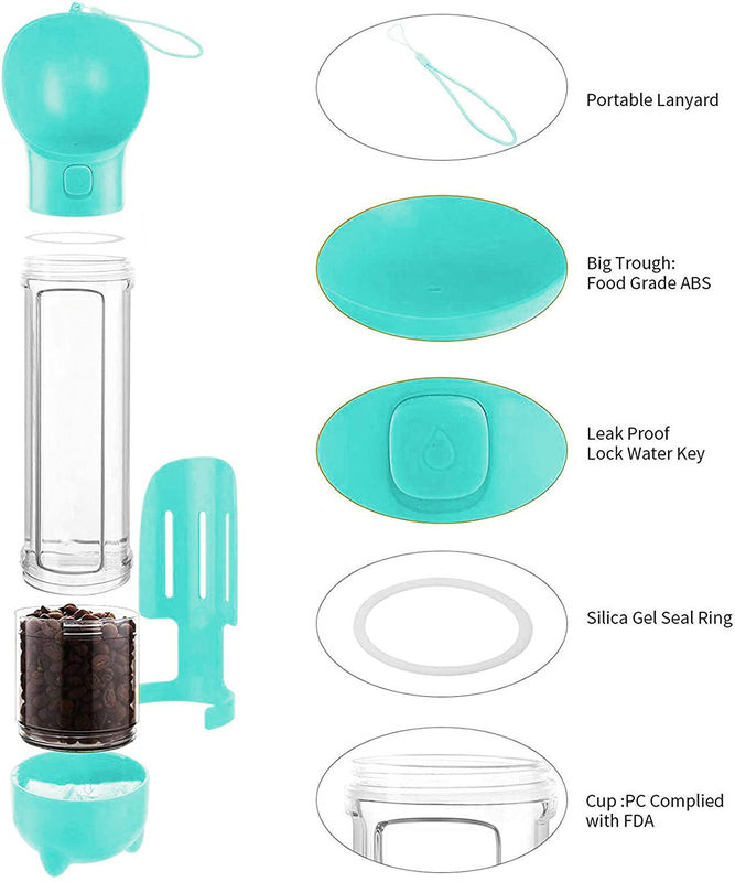 4 1개의 500ml 개 여행 물병에 대하여 누출 증거 개 물 식품 분배기