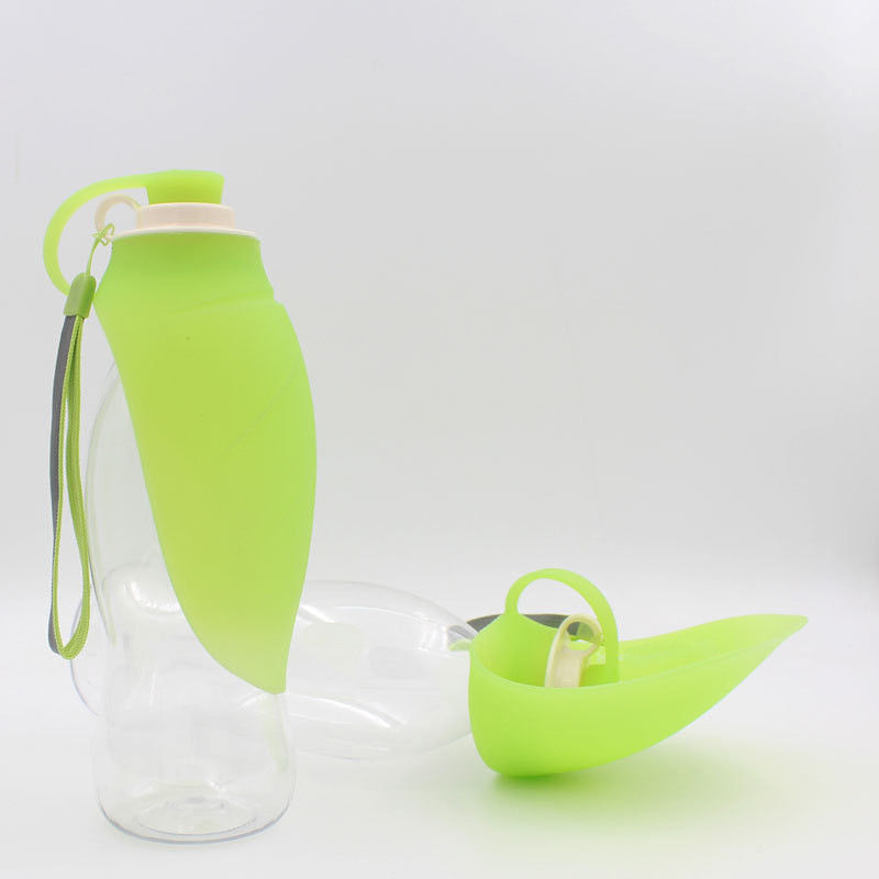 580ml 20OZ 잎 누출 방지 애완 동물 물 디스펜서 병