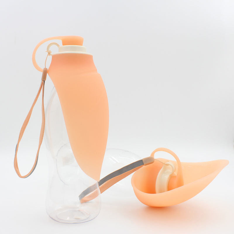 580ml 20OZ 잎 누출 방지 애완 동물 물 디스펜서 병
