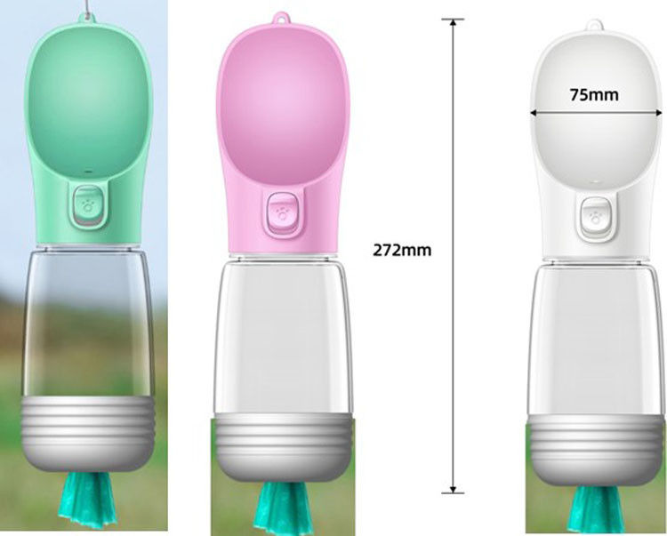옥외 휴대용 애완견은 B 똥 부대 분배기를 가진 물병 350ml OEM를 여행합니다