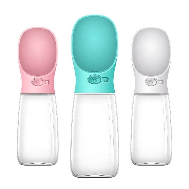 애완 동물 식용을 위한 아BS PC 접을 수 있는 개 물병 550ml 애완 동물 물 분배기