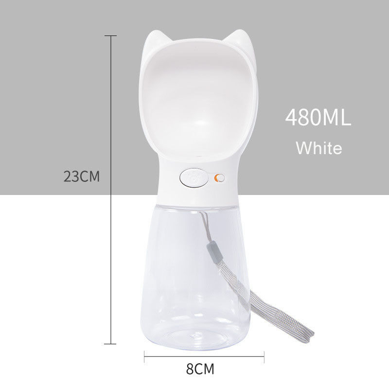 개 불독을 위한 480 ml 휴대용 여행 애완 동물 물병