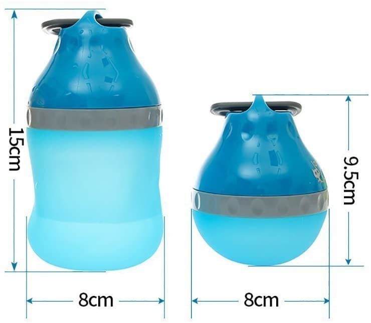 작은 애완 동물을 위한 음식 실리콘 개 물병 7 Oz 14 Oz 사랑 작풍