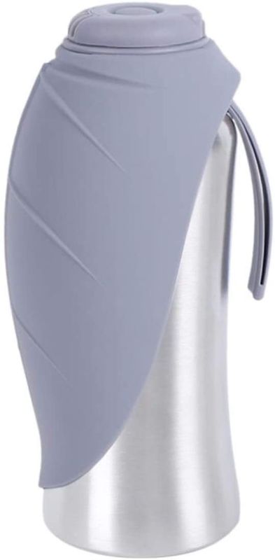 실리콘을 가진 스테인리스 여행 애완 동물 개 뜨거운 물병은 그릇 42oz/1200mL를 위로 튀깁니다
