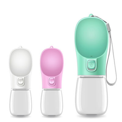 애완 동물 옥외 걷는 하이킹 여행을 위한 분배기를 가진 12 OZ 접히는 개 물병